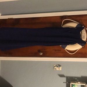 DREAM ABOUT YOU NAVY BLUE BACKLESS MAXI DRESS